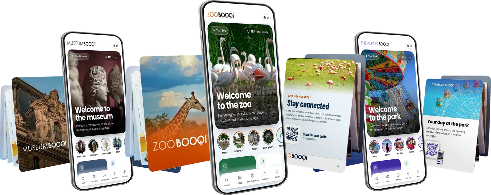 MuseumBooQi, ZooBooQi en ThemeparkBooQi gidsen met de BooqiConnect-app