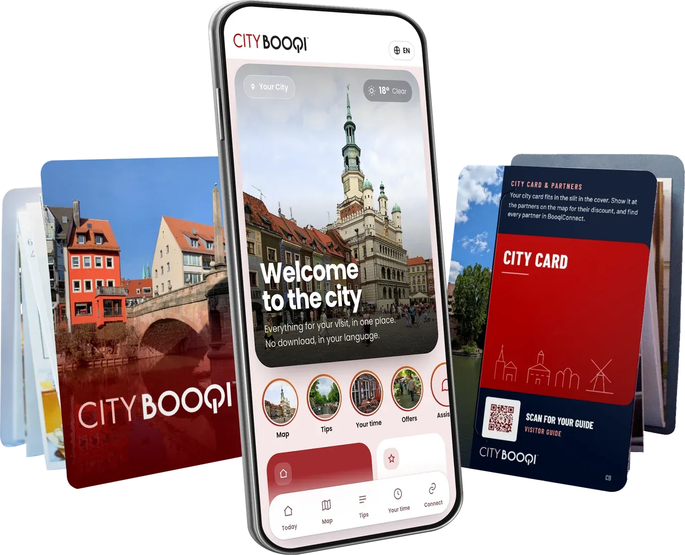 CityBooqi: cover, insert and the BooqiConnect app